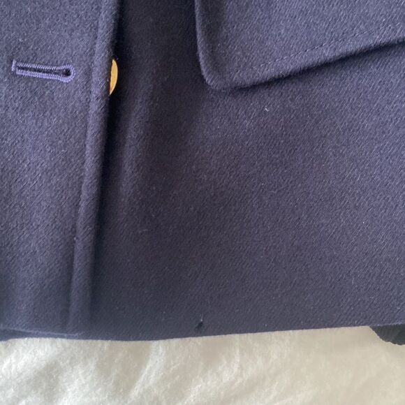 Vintage JAEGER Wool Double Breasted Blazer in Navy Blue - Picture 9 of 11